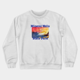 Sunset at Mineral Wells State Park, Texas Crewneck Sweatshirt